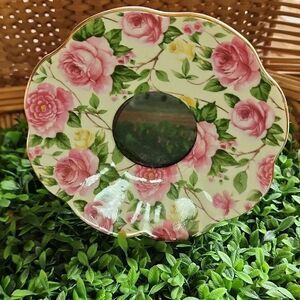 Picture Frame Dainty Floral Teacup Saucer  Cottage Core